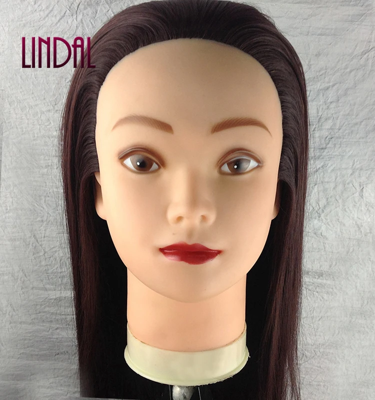 LINDAL salon cheap cut barber hairdresser 100 hairdressing human hair mannequin practice training head