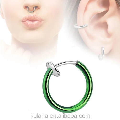 New Arrival Medical Nose Hoop Nose Rings Piercing Double Hoop Nose Ring for Single Piercing