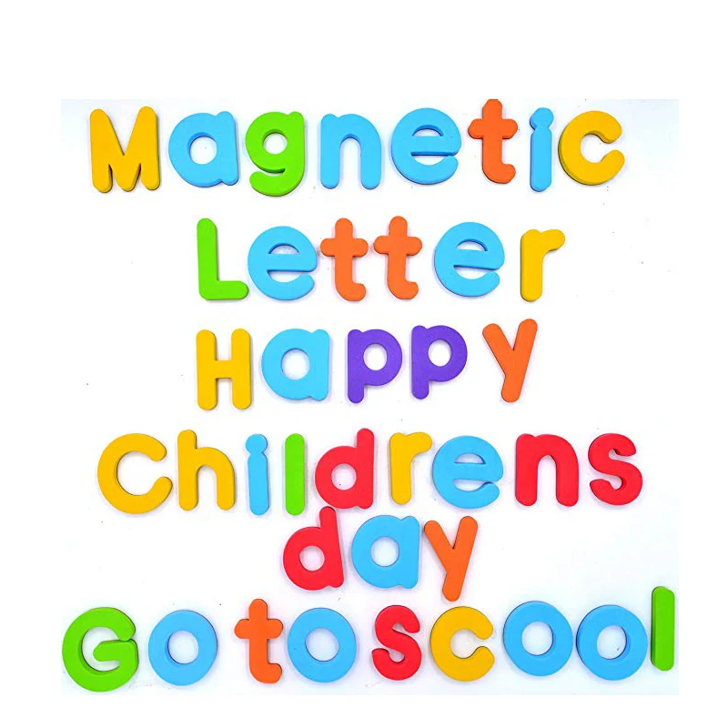 Kids Educational Alphabet Plastic Custom Magnetic Letters With Board