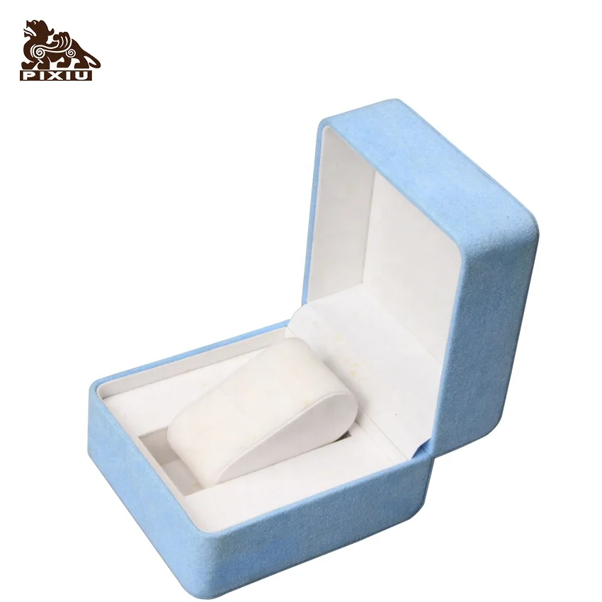 PU Leather watch storage packaging box with small wood compartments