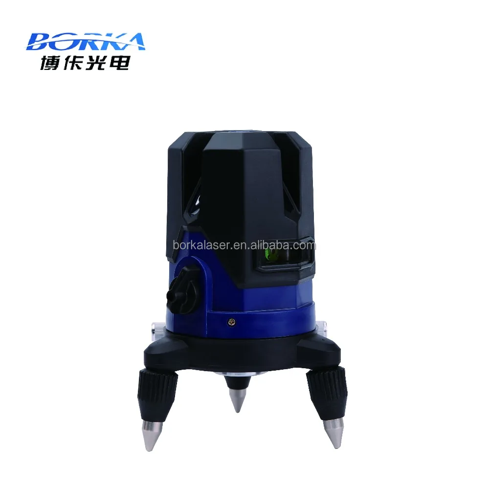 Borka blue light 5 lines 360 rotary automatic level laser land leveler