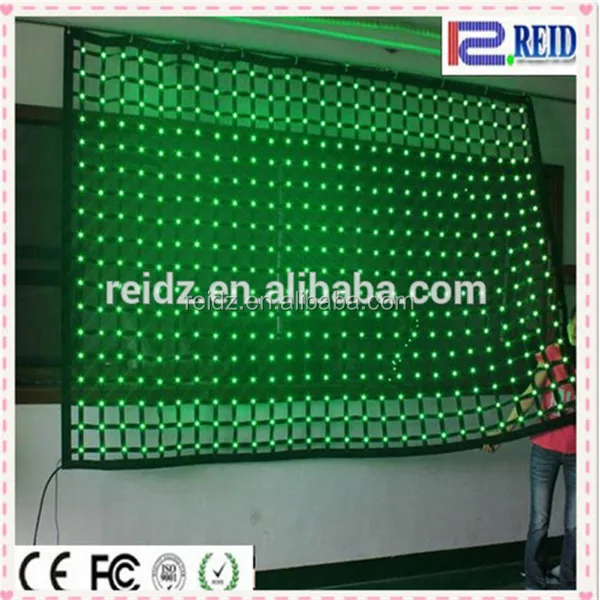 See Through Programmable Flexible Led Mesh Curtain