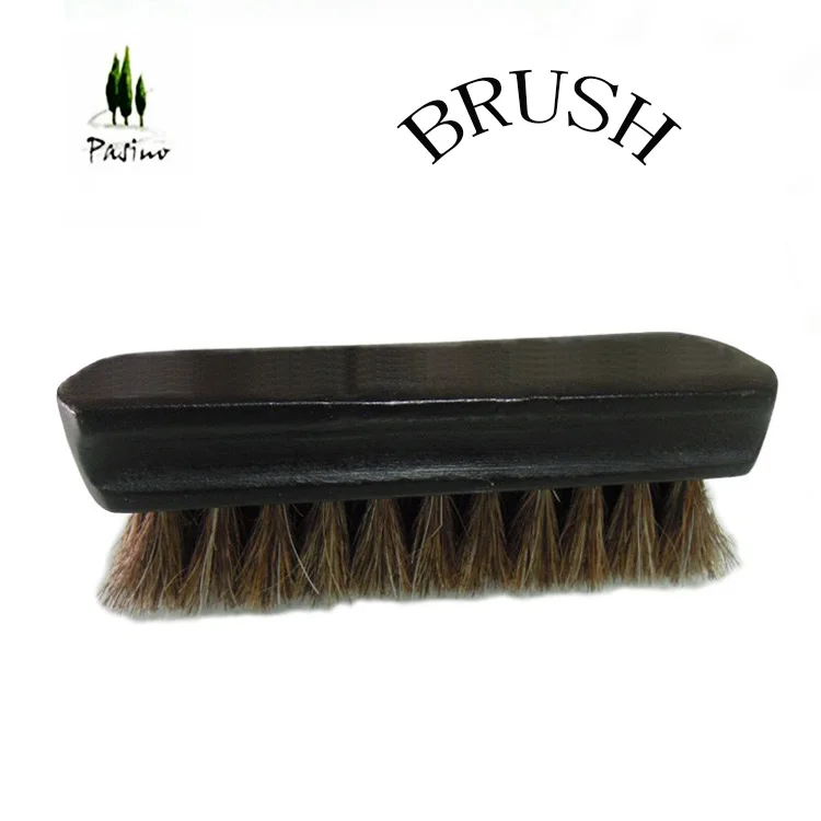 
horse hair shoes wooden shoe cleaning brush 