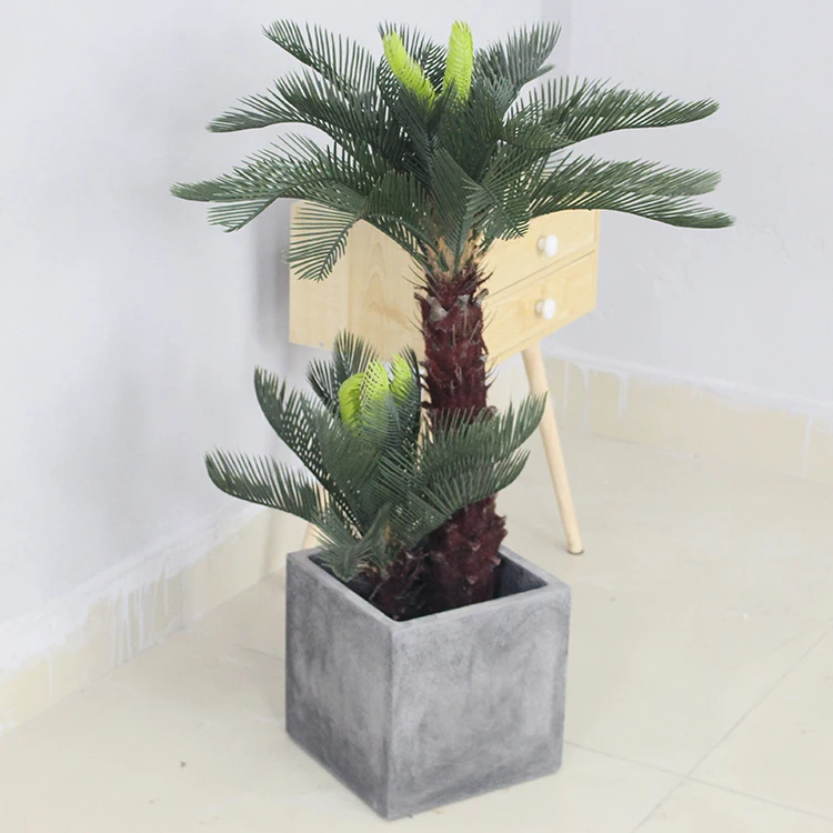  Поставщик сада недорогие искусственные деревья Cycas растения для украшения