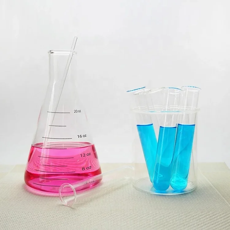 Испытательная трубка science shot glass для химических вентиляторов с измерительными