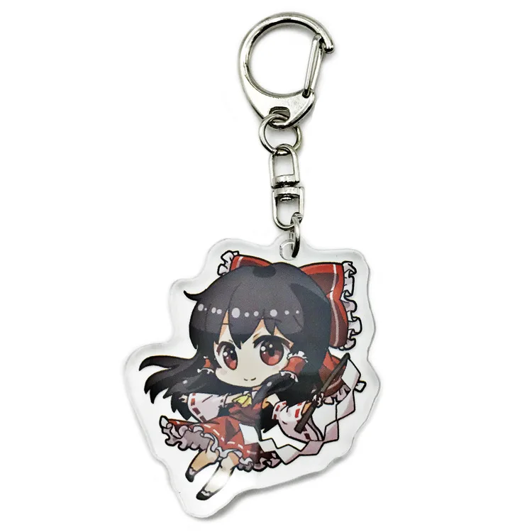 Custom Shape Blank Printed Clear Anime Acrylic Keychain