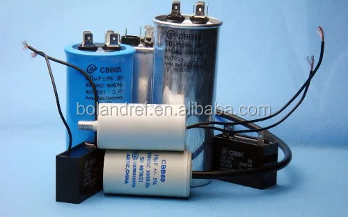 CD60 CBB65 CBB60 CBB61 capacitor for air conditioner and refrigeration spare parts with 110V-450V
