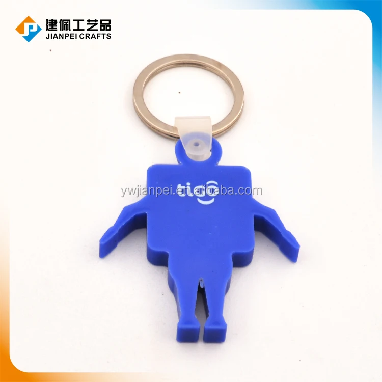 
Robot Shape Facebook Logo Giveaway Rubber PVC Keychain 