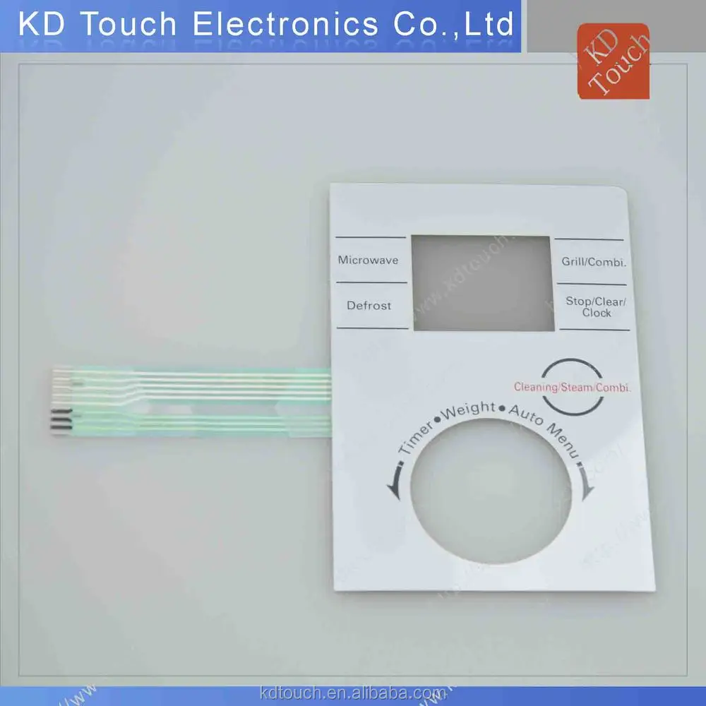 Промышленный кнопочный мембранный переключатель с 3M клеем и никоматическим соединителем