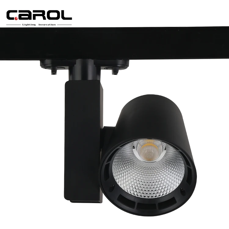 Carol dali c tick dimmable museum suspended 3 phase wall washer cob led track light 12w 30w 45w 50w led track spot light