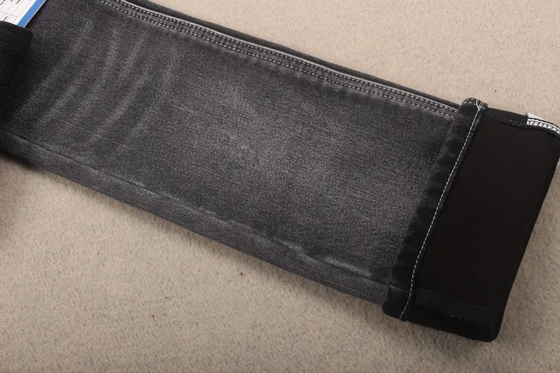 Тяжелая джинсовая ткань русский зимний композитный полиэстер спандекс джинсовая ткань