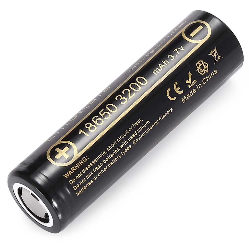 LiitoKala Lii-32A 18650 3200mAh 3.7V Rechargeable Li-ion Battery with Safety Relief Valve for Flashlights / Headlamps