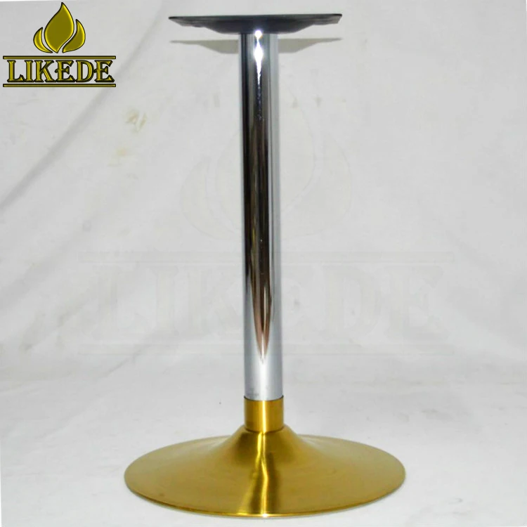 New high quality brushed titanium gold 304#  stainless steel table frame table accessories