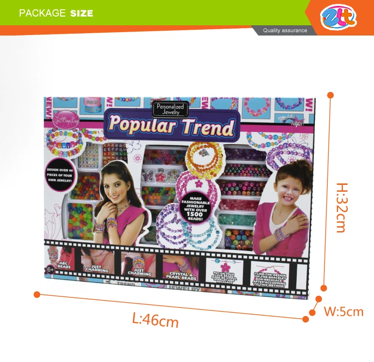 Пластиковые красочные детские бусины на шнуровке «сделай сам» для девочек