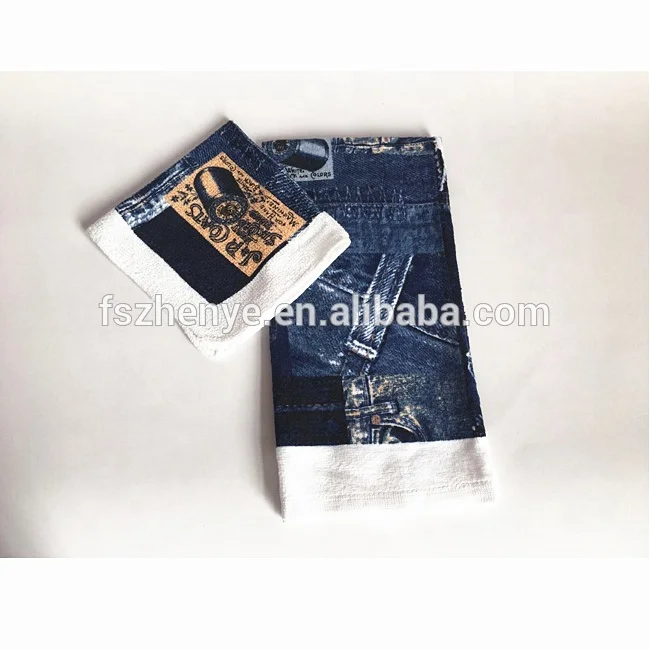 funny design cotton dish cloth 100% cotton kitchen towel