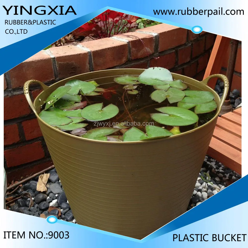 plastic garden bucket,multi-function plastic trough for horse feeding