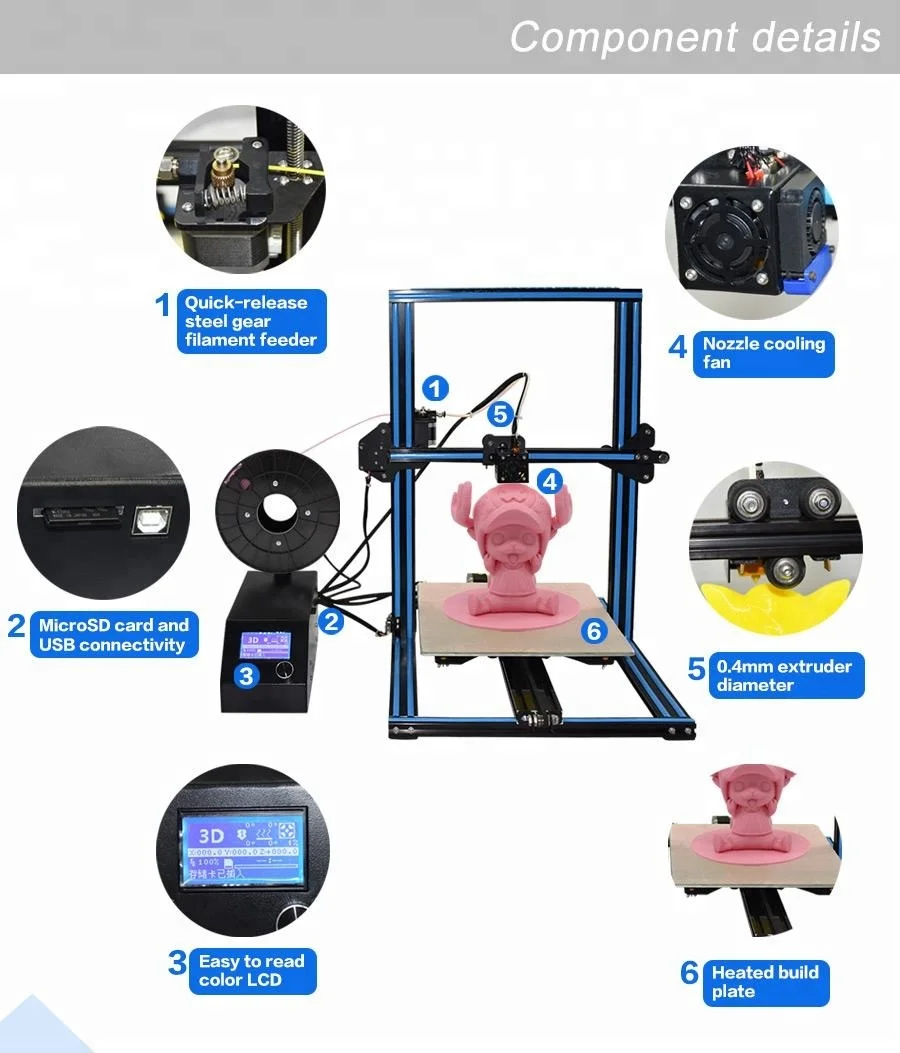 
High precision china factory guangzhou 3d printer 