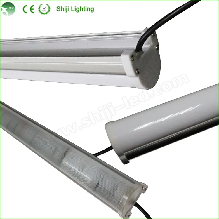 Waterproof ip67 addressable 12V milky white cover rgb pixel led tube for building facade
