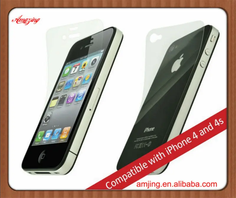 
Manufacturer For iPhone 4 4s Screen Protector film, for iPhone screen guard, Cell phone screen saver 
