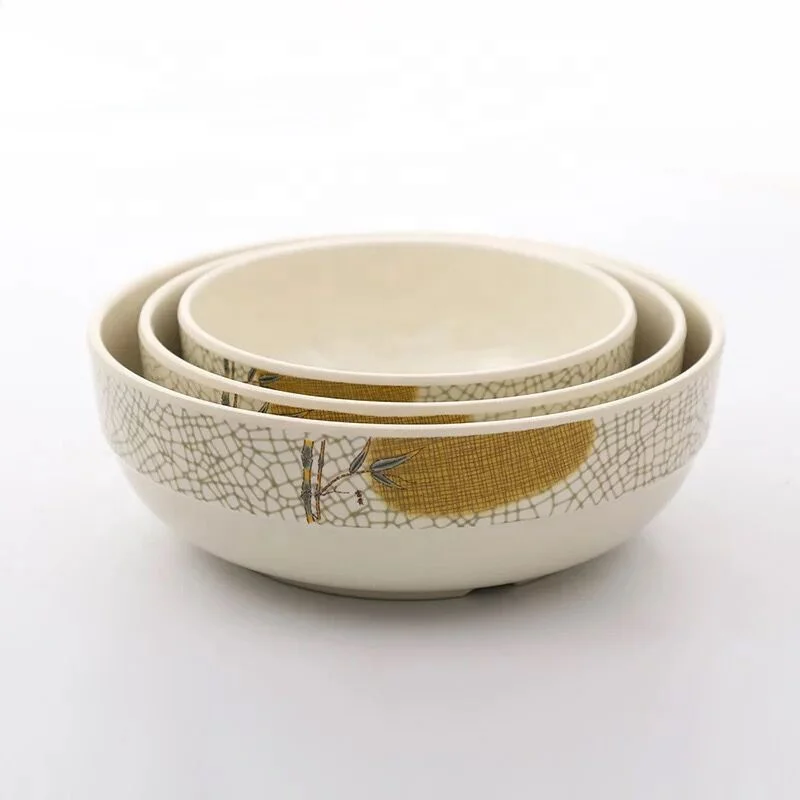 Korean melamine dinner bowls dinnerware sets