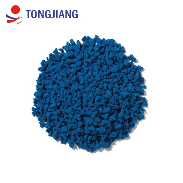 Colored epdm rubber granules for wet pour rubber playground surface
