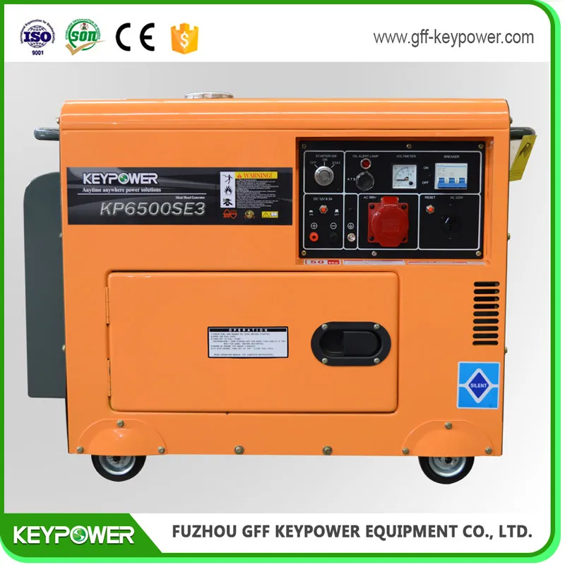 5kw 6.5kw Soundproof Diesel Generator Portable Diesel Generator 5kw