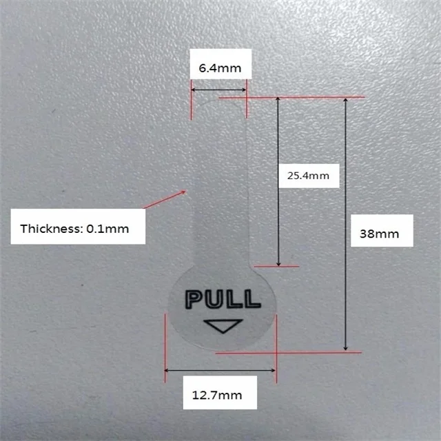Battery separator tabs and batteries isolation tabs and battery isolated strip and pull tab