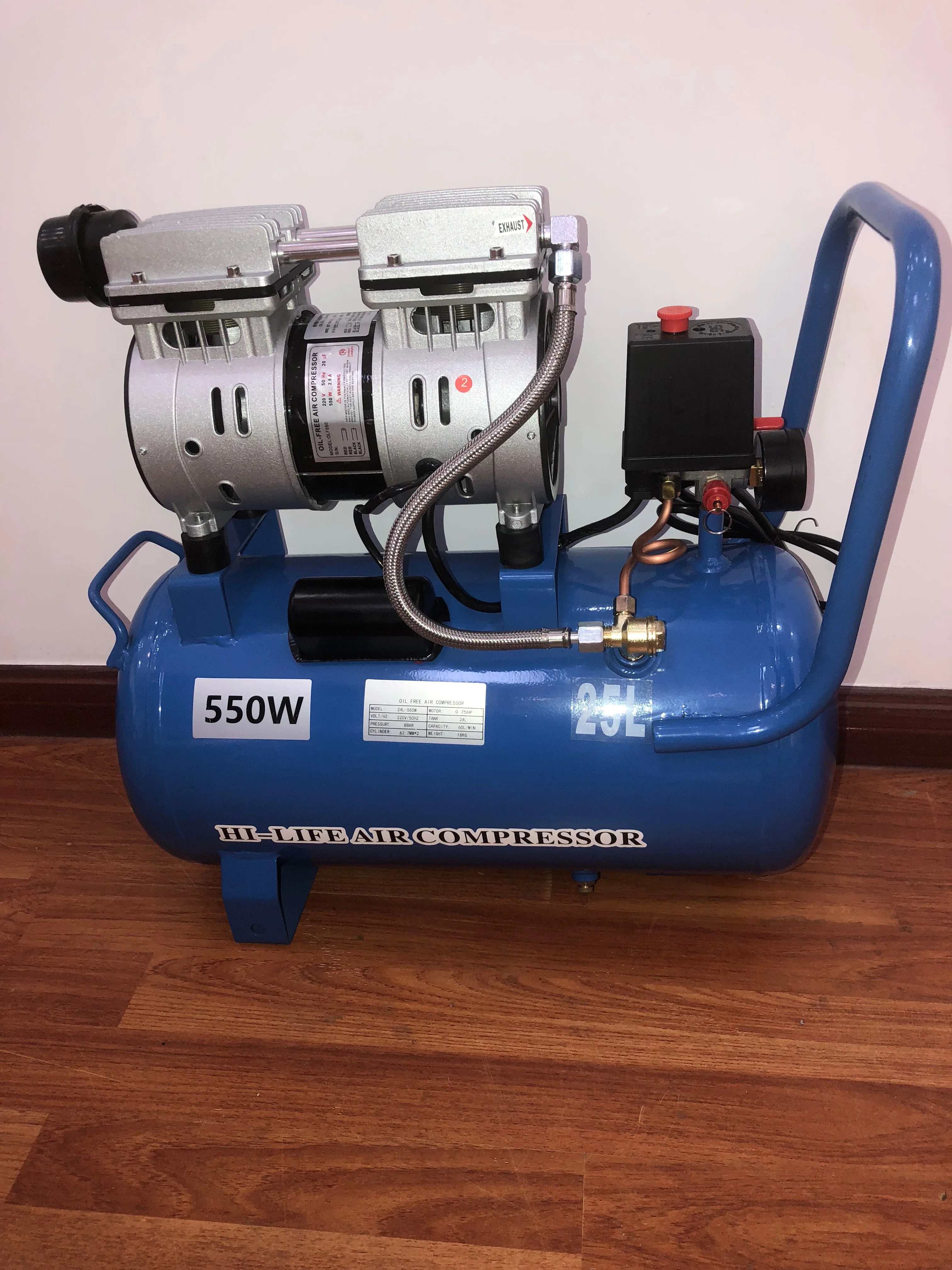 24L  silent  oil free  air compressor