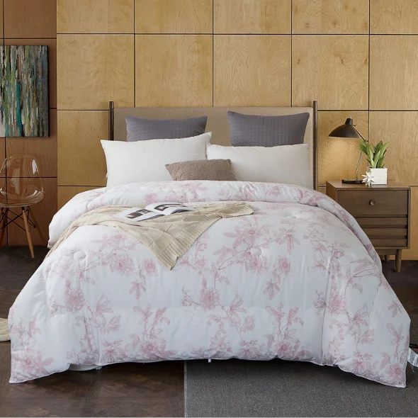 3 pieces winter custom king size cotton bedspread bed quilt