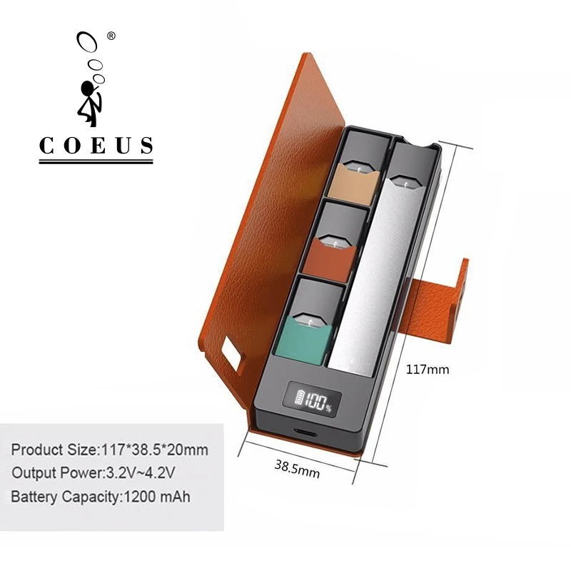 
Travel Charger Power Bank Case for e cig pods battery charger box 