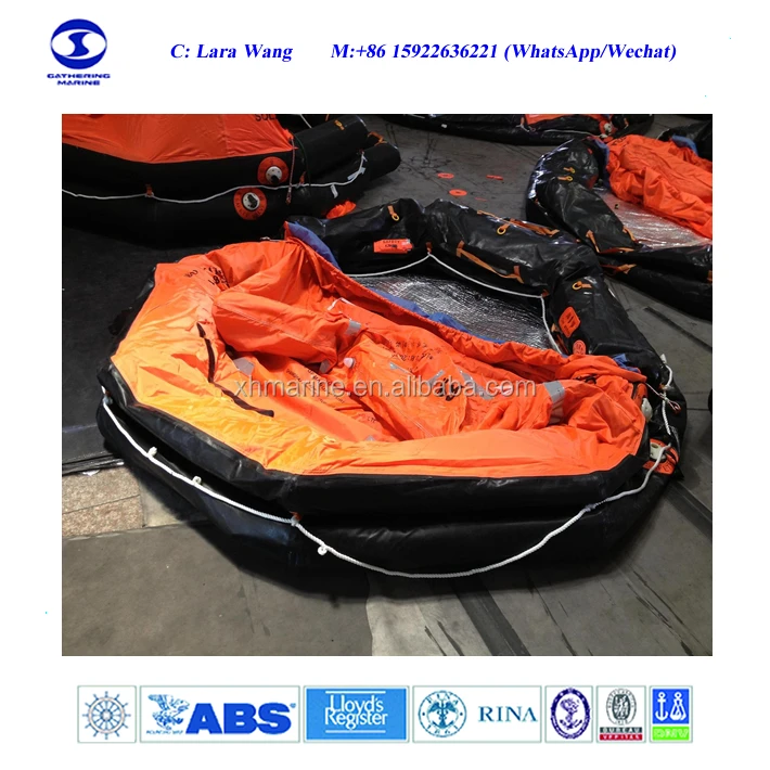 CCS Approved Davit Launched Inflatable Life Raft D Type Marine Liferaft