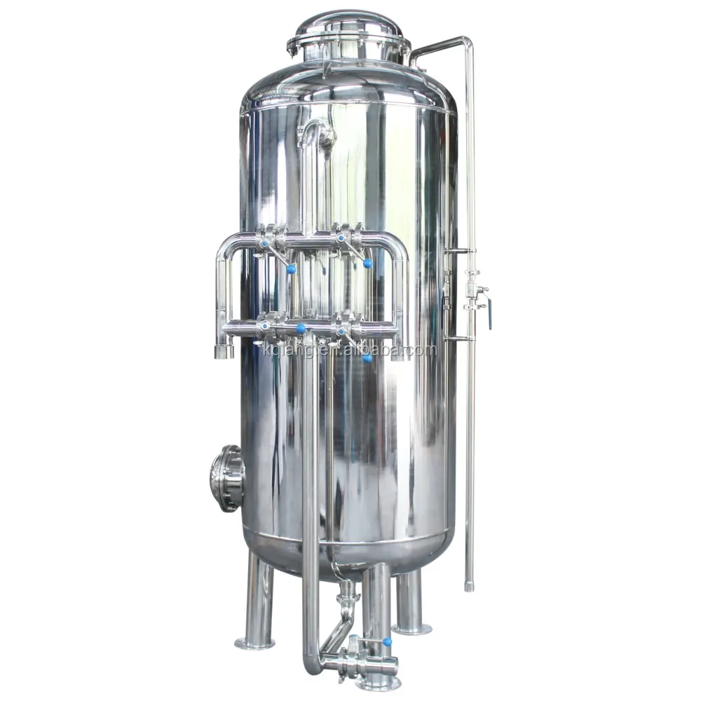 Industrial water treatment equipment multi media sand filter carbon steel vessel