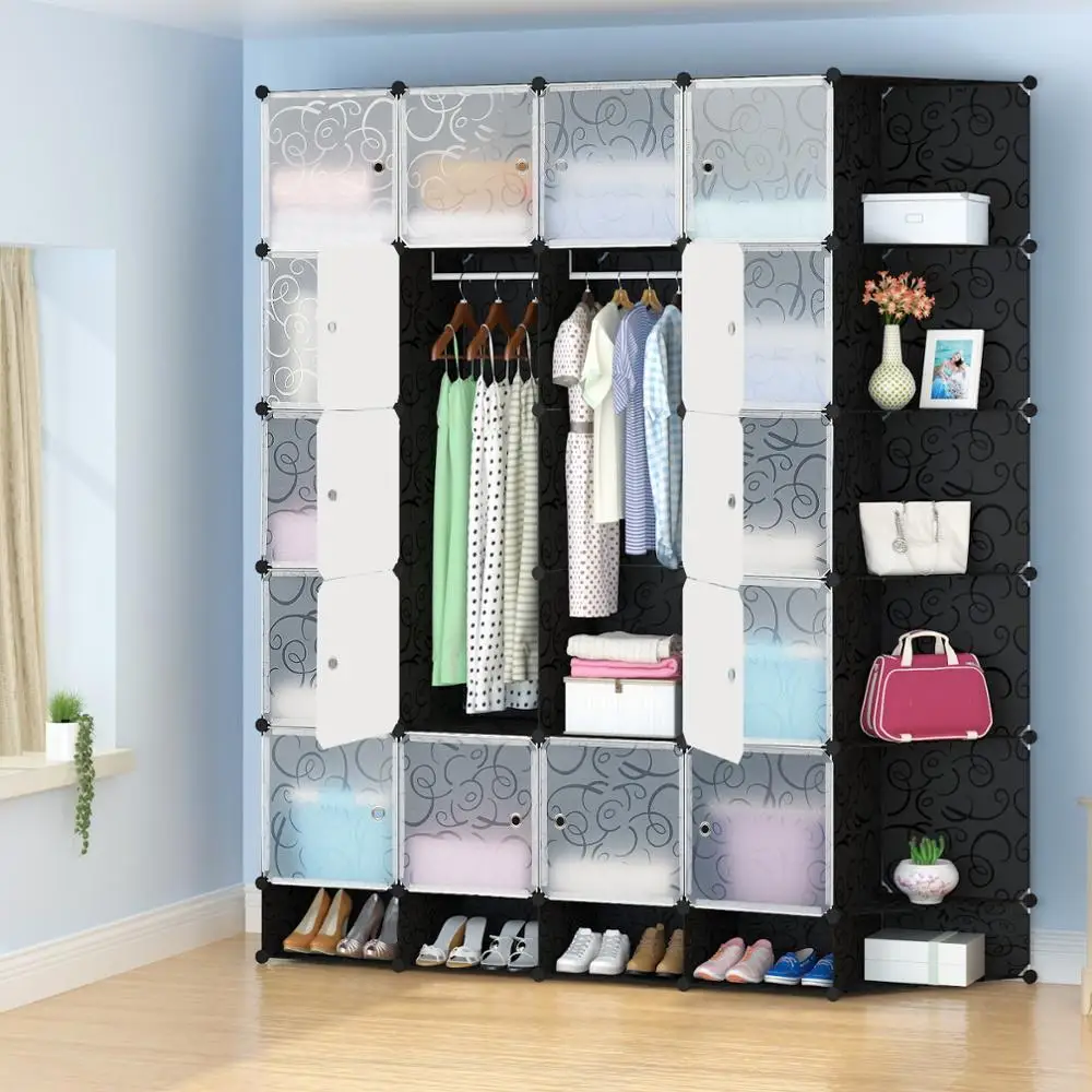 Fast Delivery DIY Plastic All Colors Available Fashionable Wardrobe Cabinets Customized