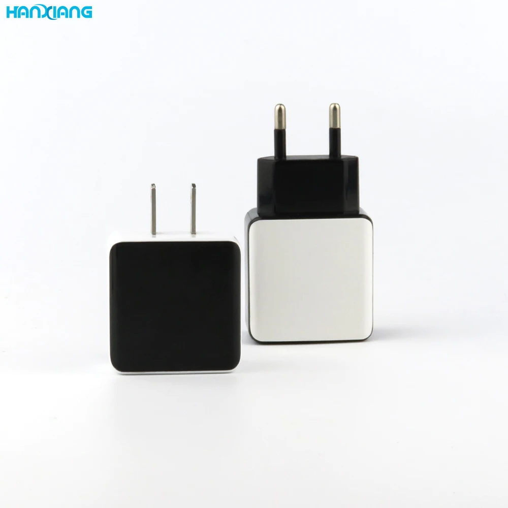 Phone Accessories Flat Mobile Phone Charger 2.1A 2 USB Port Plugs Travel Charger For Iphone