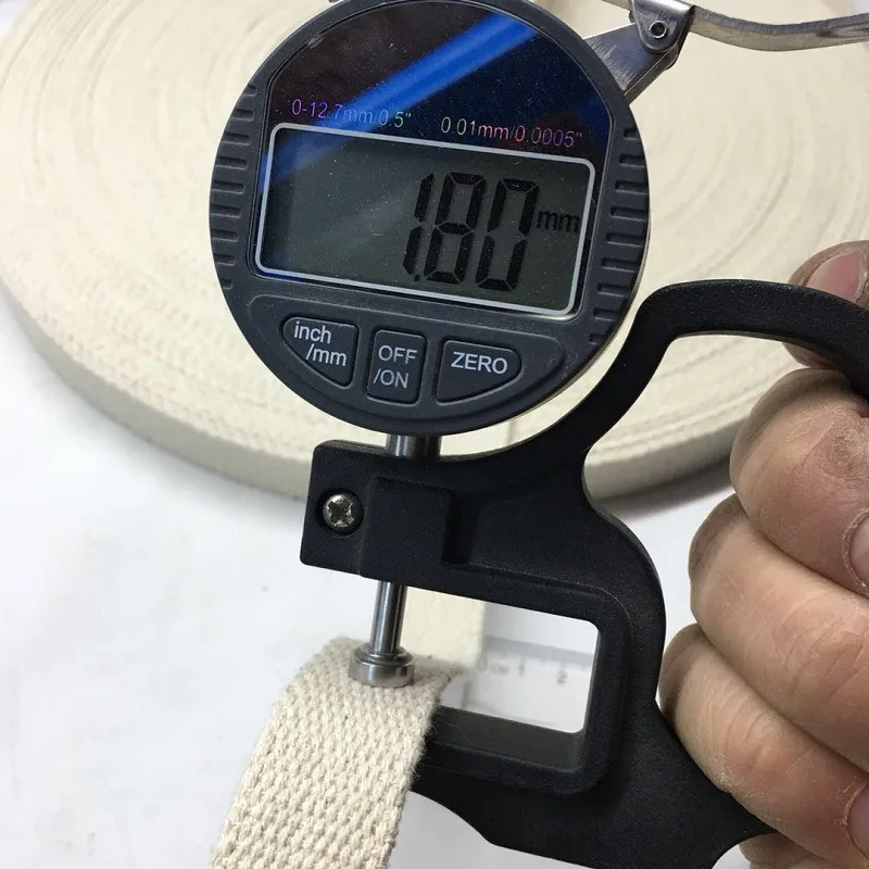 1.8mm thickness natural cotton color 100% cotton webbing,eco-friendly cotton tapes