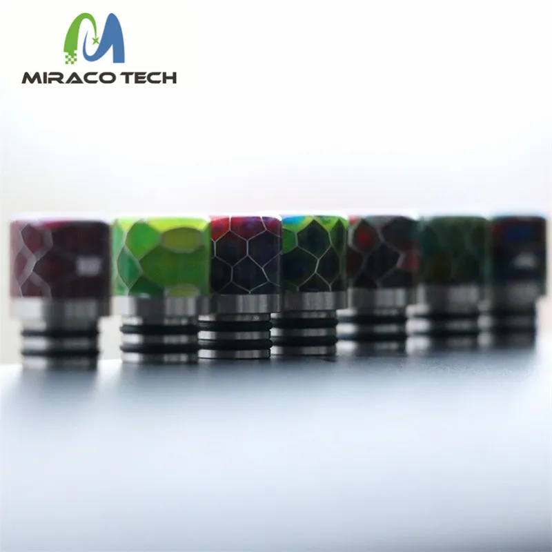 
Foggyman Epoxy Resin Drip Tip Head Vape Mouthpiece 510 drip tip for E Cigarette Petri V2 Petri V3 RDA Atomizer tank 