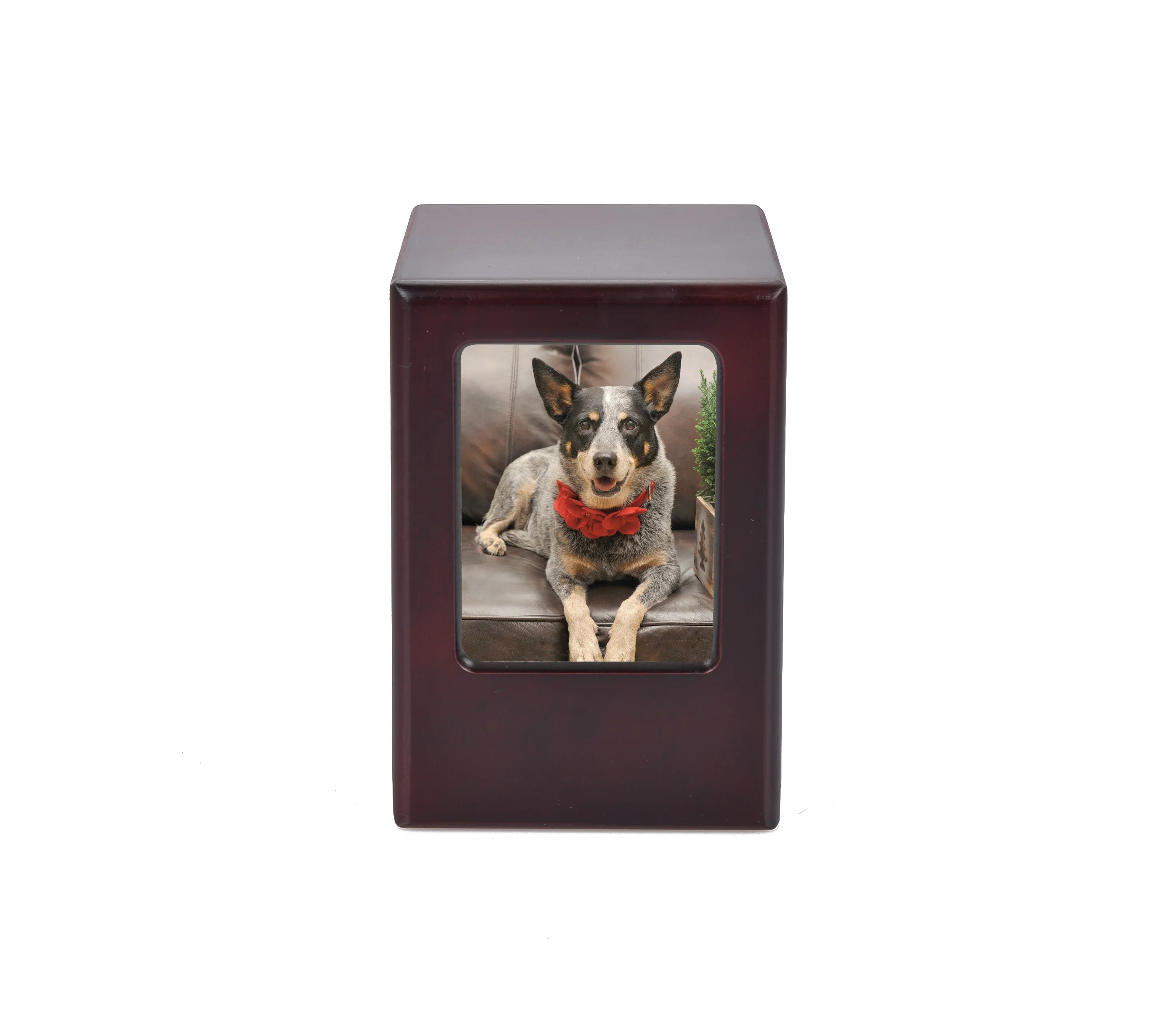 Funeral Supplies Wooden MDF Photo Holder Urns With Frame Box For Pet Ashes