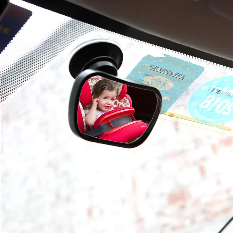 Suction Cup on Windshield/Clip on Baby Mirror for Car