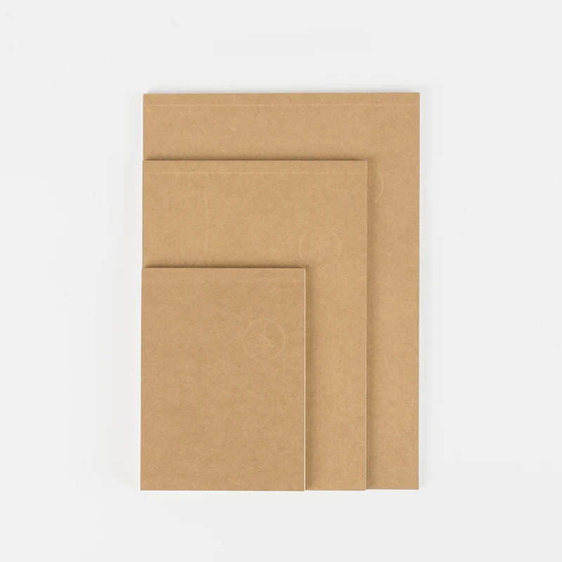 Блокнот из крафтовой бумаги, нижняя бумага без рисунка, 60 листов, принадлежности для школы и офиса, для студентов