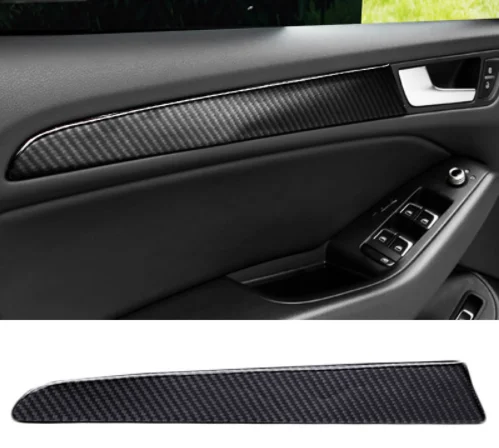 Car Styling For Audi Q5 Q3 2010-2017 Carbon Automobile Control Door Handle Stripe Cover Trim