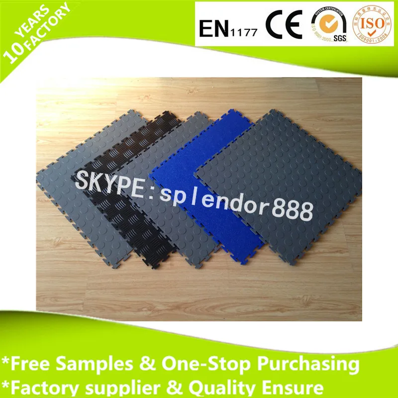 ПВХ сцепления резиновые напольные плитки для склада мастерской коврик напольная кожа