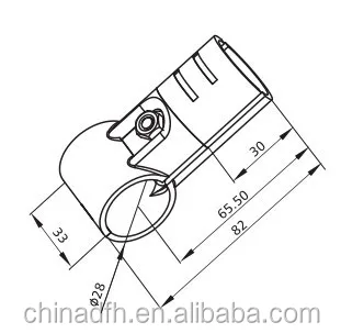 metal joint for lean pipe ( DF-1B)