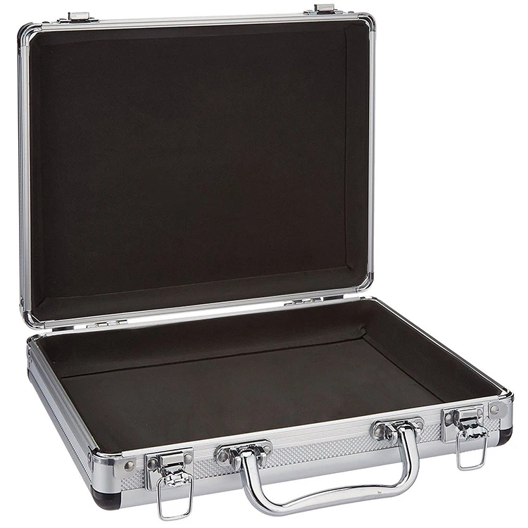 Простой мужской Алюминиевый металлический портфель для ноутбука ручной работы