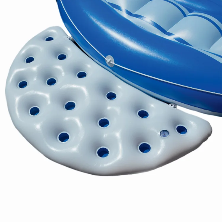 Heavy Duty Inflatable Island 6 Person Raft Lounger Float