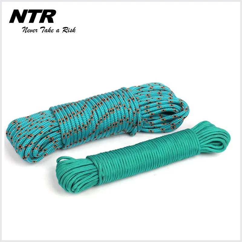 Hotsale customized 3mm parachute cord PP outdoor camping survival rope