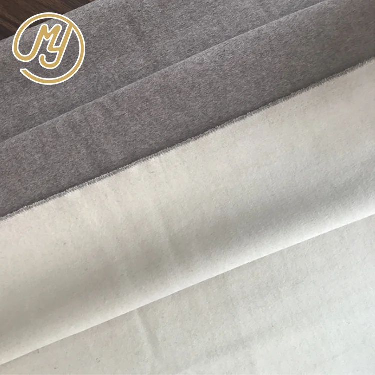
China wholesale grey white woven worsted double face wool fabric for coat suit 