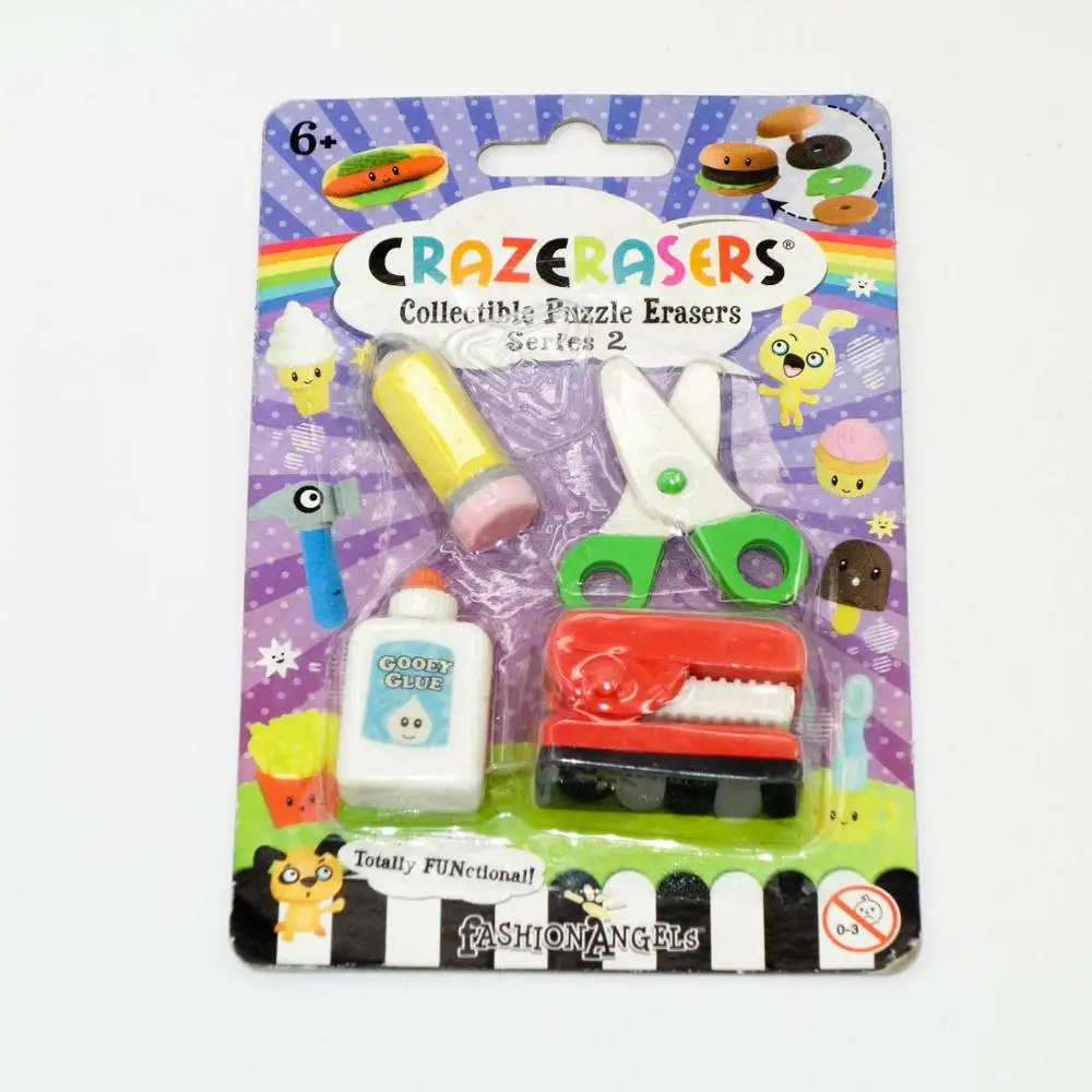 Nice cute novelty eraser for kids handmade toy eraser