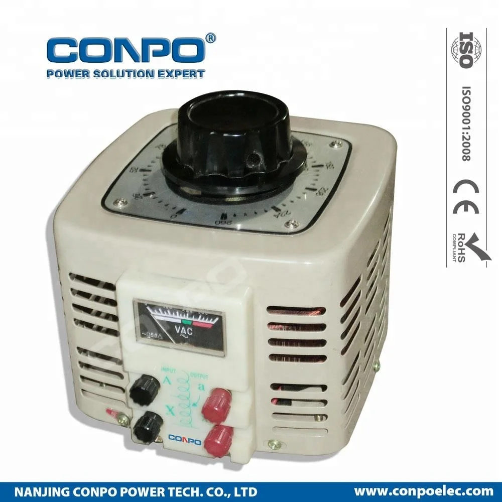 TDGC2-3000VA 3kva Single 1Phase Variable Transformer Contact Voltage Regulator 220V/110V input & 0~250V/0~130V output CE RoHS
