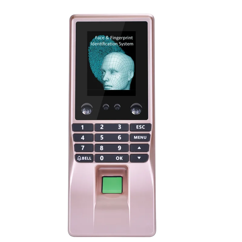 Высокий уровень безопасности биометрических tcp/ip Лицо отпечатков пальцев контроля доступа и рабочего времени терминал