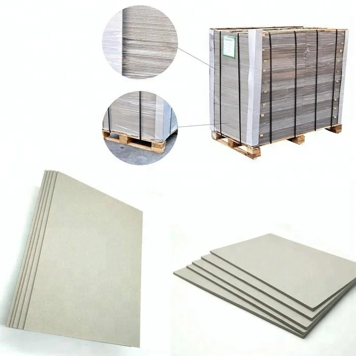 Uncoated Thick Rigid Laminated Gray Chipboard Paper